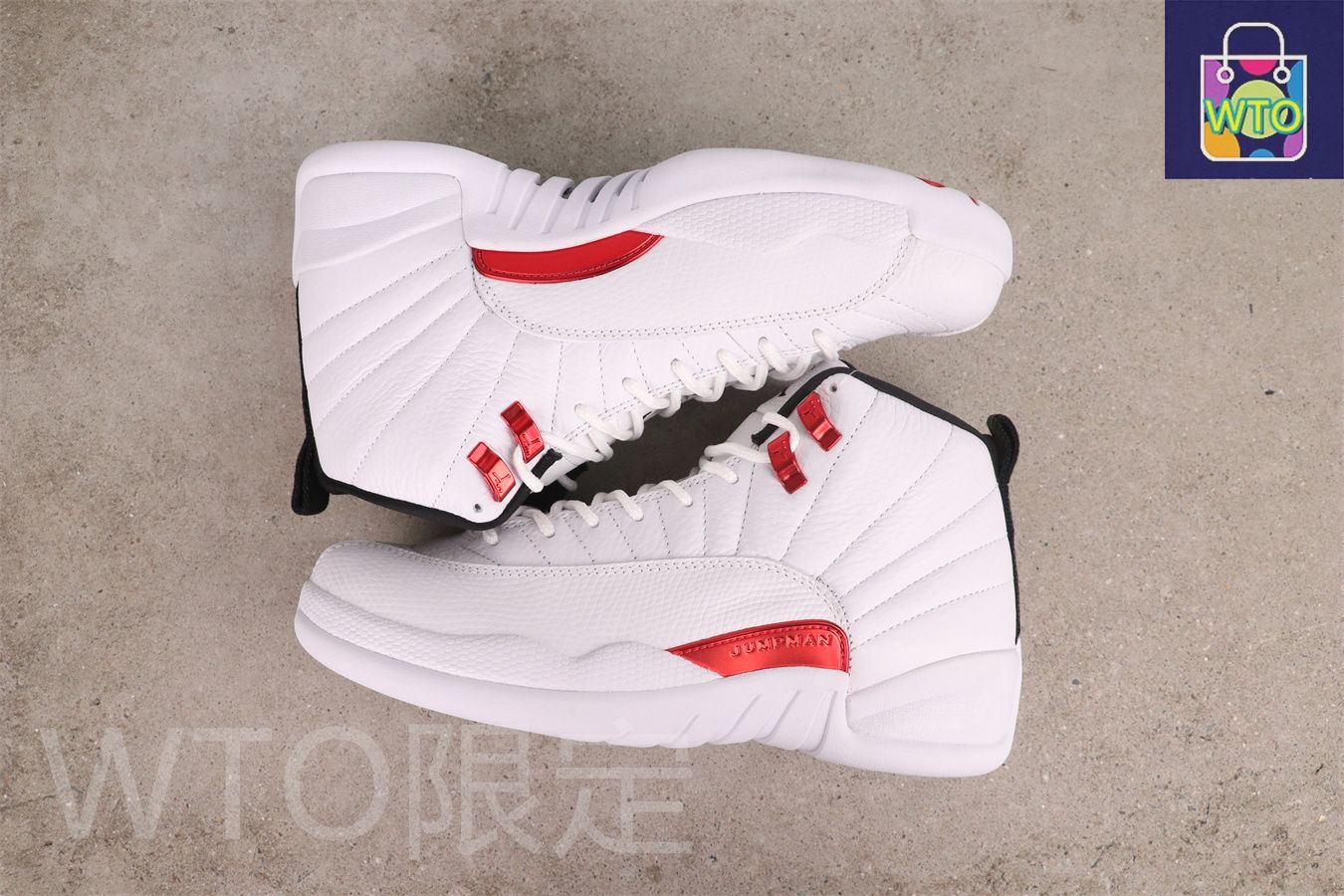 CT 8013-106ナイキ エアジョーダン12 レトロ ブラック ホワイト ユニバーシティレッド -WTO輸入2