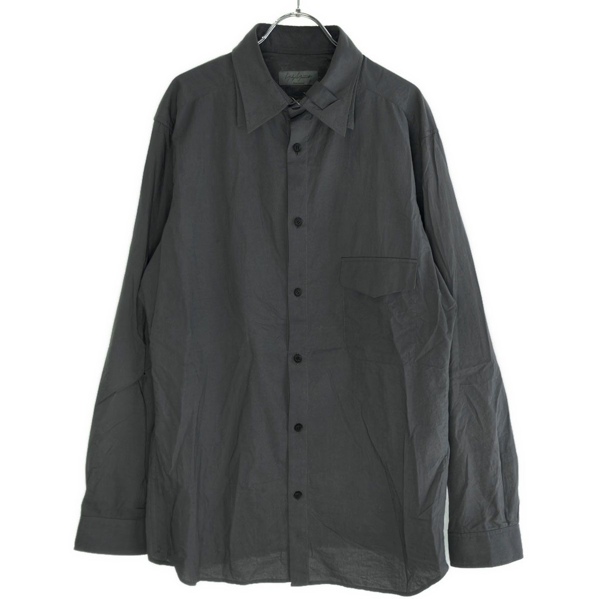 Yohji Yamamoto POUR HOMME ヨウジヤマモト プールオム 24AW SAMPLE ダブル シャツブラウス HO-B27-053 グレー