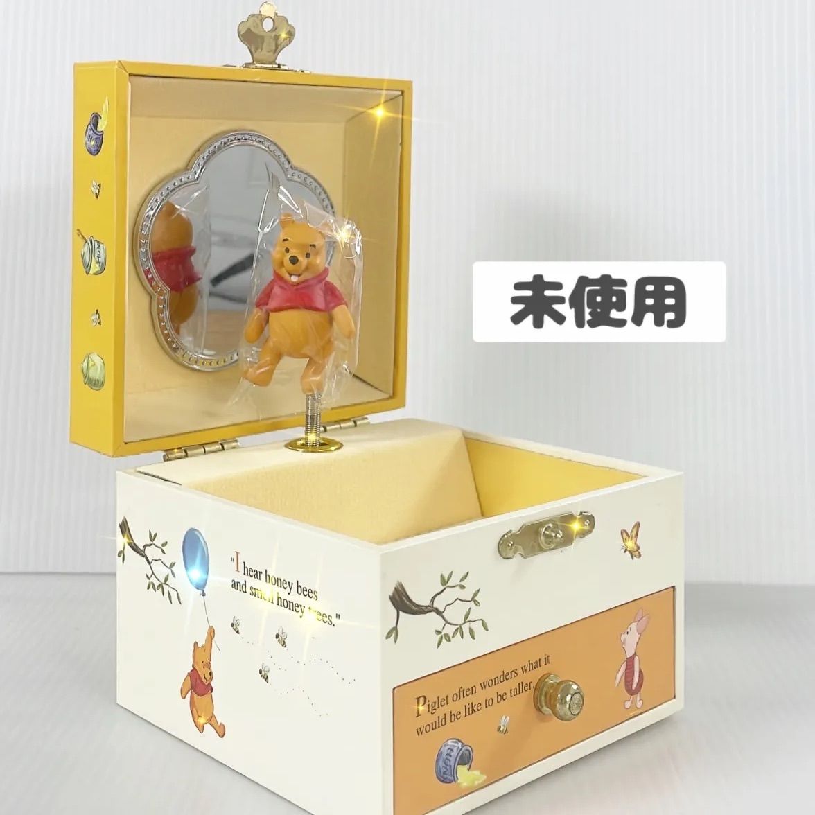 レトロくまのプーさん　オルゴール付き　ジュエリーボックス くまのプーさん - くまのプーさん オルゴール winnie the pooh