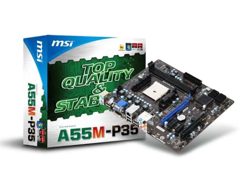 MSI A55M-P35 ソケット FM1 AMD マザーボード MS-7697 Ver 1.0