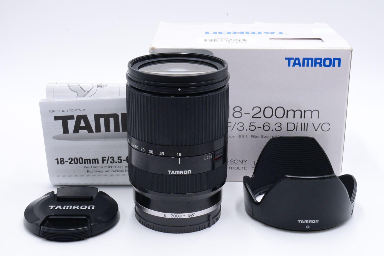 タムロン TAMRON 高倍率ズームレンズ 18-200mm F3.5-6.3 DiIII VC