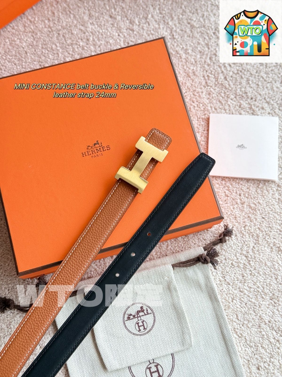 今日特価】Hermes Mini Constance トゴレザーベルト - メルカリ
