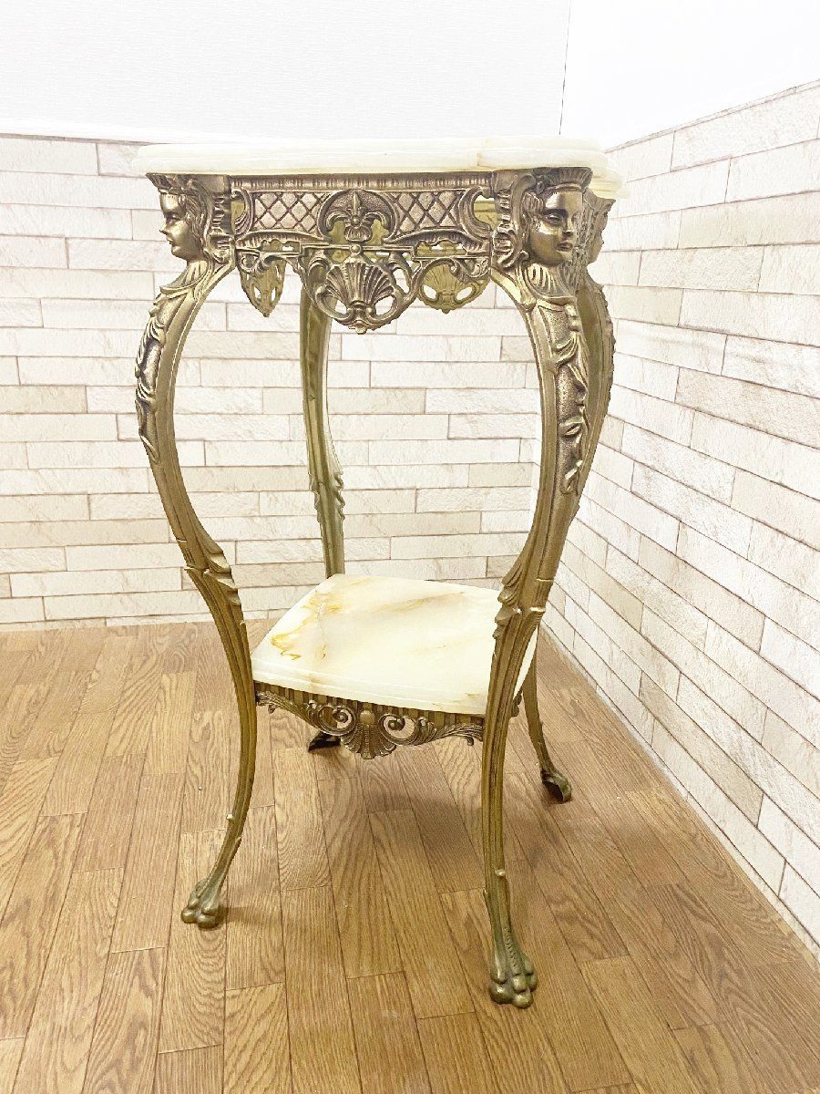 ゴールド アンティーク調コンソール アンティーク調 ゴールド仕上げ