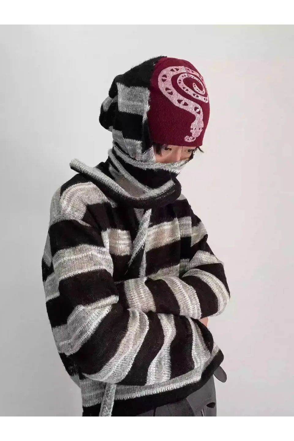 VAJAVU｜DETACHABLE NECK WARMER MOHAIR KNIT TOP 【公式通販】