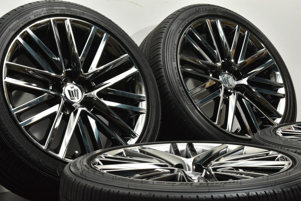 スパッタリング トヨタ 210 クラウンアスリート 純正 18in 8J 40 114.3 グッドイヤー エフィシェントグリップ コンフォート 225 45R18