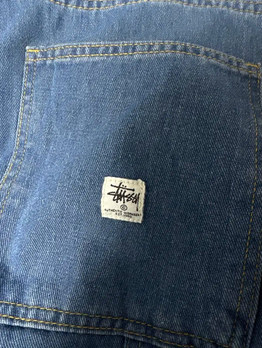 【雷市場（ポンジャン）商品韓国直送】 STUSSY(ステューシー) デニム ワーク パンツ 青 32 サイズ