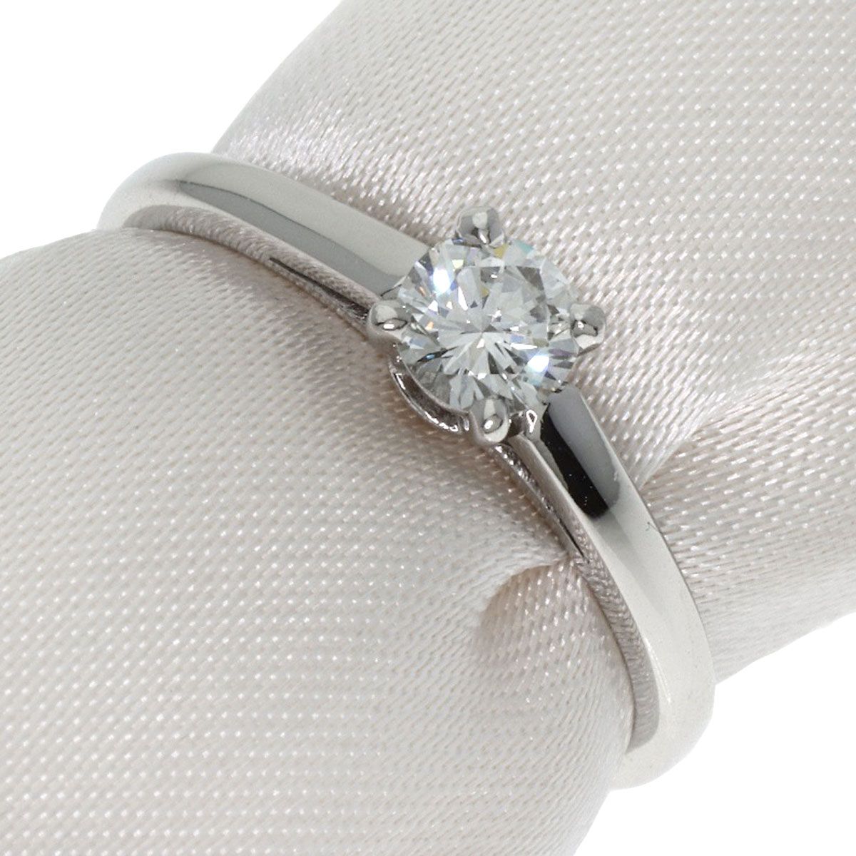 BVLGARI ブルガリ ソリテール 1P ダイヤモンド リング 指輪 PT950 レディース