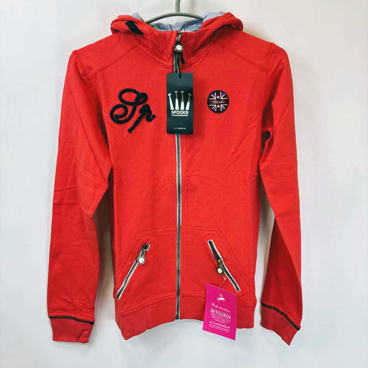 【中古・未使用品】スプークス SPOOKS Janne ジップアップ スウェット ライディング ジャケット S Candy レディース 乗馬 馬術 未使用】スプークス SPOOKS Janne ジップアップ スウェット
