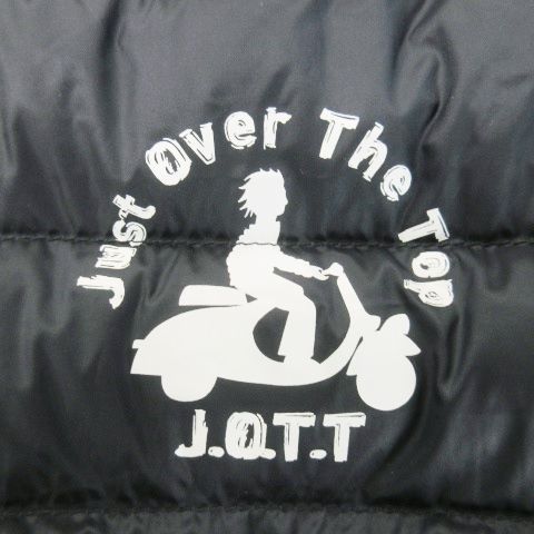 ジョット　JOTT　ジャストオーバーザトップ　ダウンジャケット　ワッペン　黒 ジョット ジャストオーバーザトップ J.O.T.T JUST OVER THE TOP