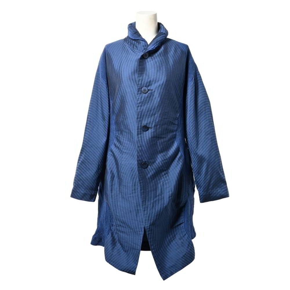 ISSEY MIYAKE 切替 3Dスチームストレッチ スプリング コート