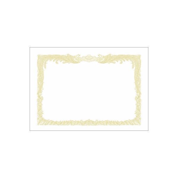 （まとめ）タカ印 賞状用紙 10-1160 A4縦書 百枚【×10セット】