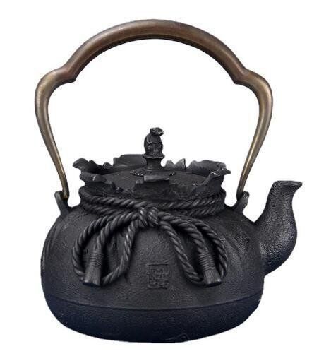 貴重 新入荷 茶壺 手彫り鉄壺 鉄やかん 鉄分補給 未塗装鉄器 茶道具 1.2L 【当日配達！】