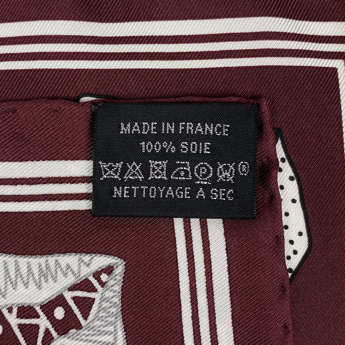 エルメス HERMES Les Canyons Etoiles 峡谷から星たち バンダナ カレ スカーフ シルク ボルドー レディース