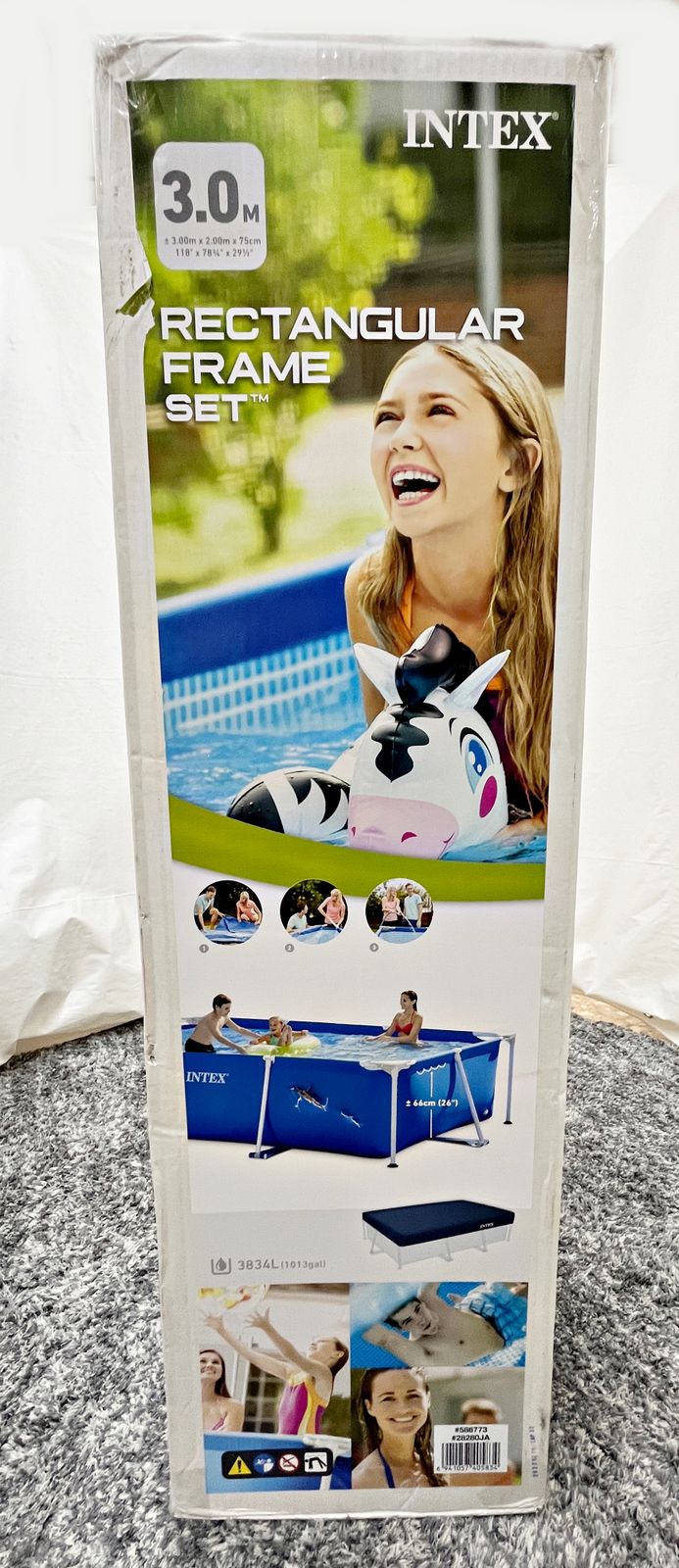 INTEX フレームプール 3m×2m×75cm カバー付き 28280JA インテックス 