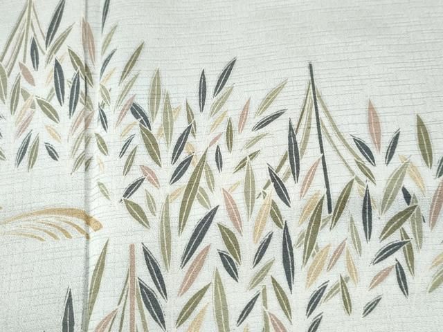 平和屋着物○訪問着 枝葉文 暈し染め 金銀彩 正絹 逸品 DAAZ7744ud