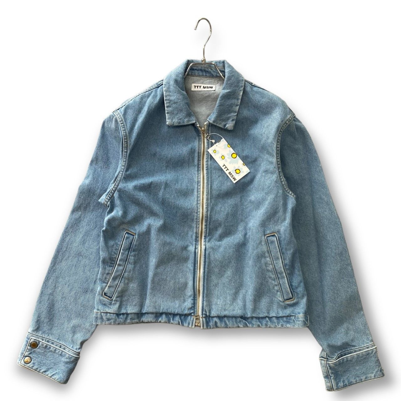 定価39600円 未使用 TTT MSW 21SS Denim blouson ジップデニム 