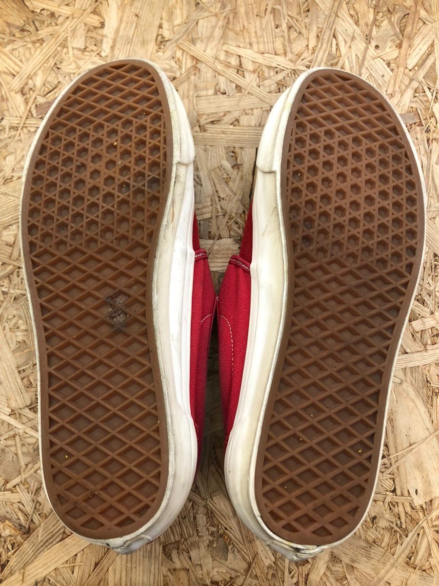 Fog vans outlet red slip on