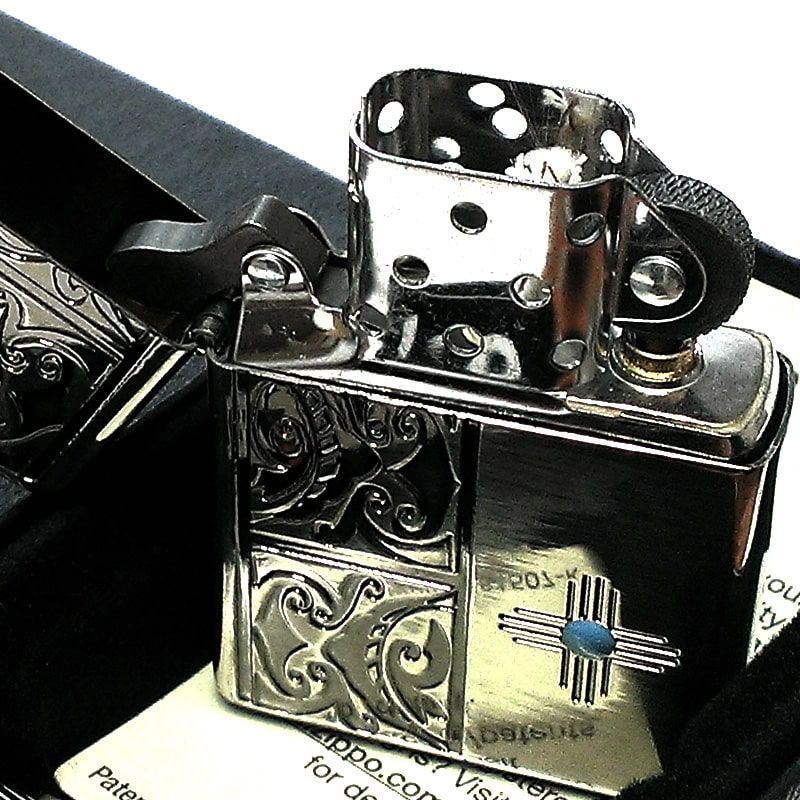 ZIPPOライター ネイティブアメリカン お守り ジッポ ブラス 彫刻