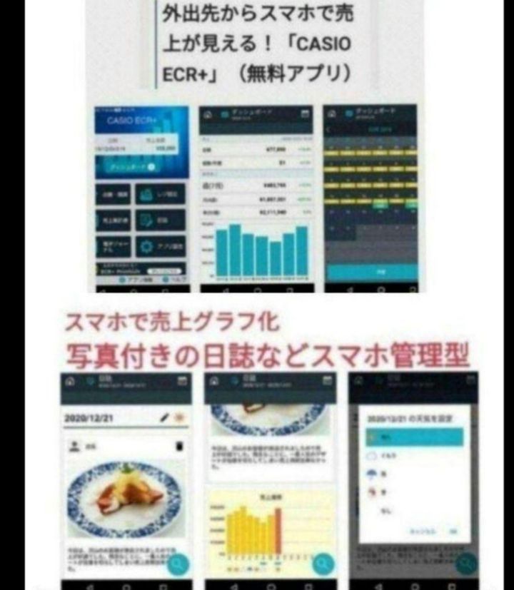 カシオレジスター SR-S200 最新機種 スマホで設定売上管理 654987 MARWIL-DEMENAGEMENTS_CH