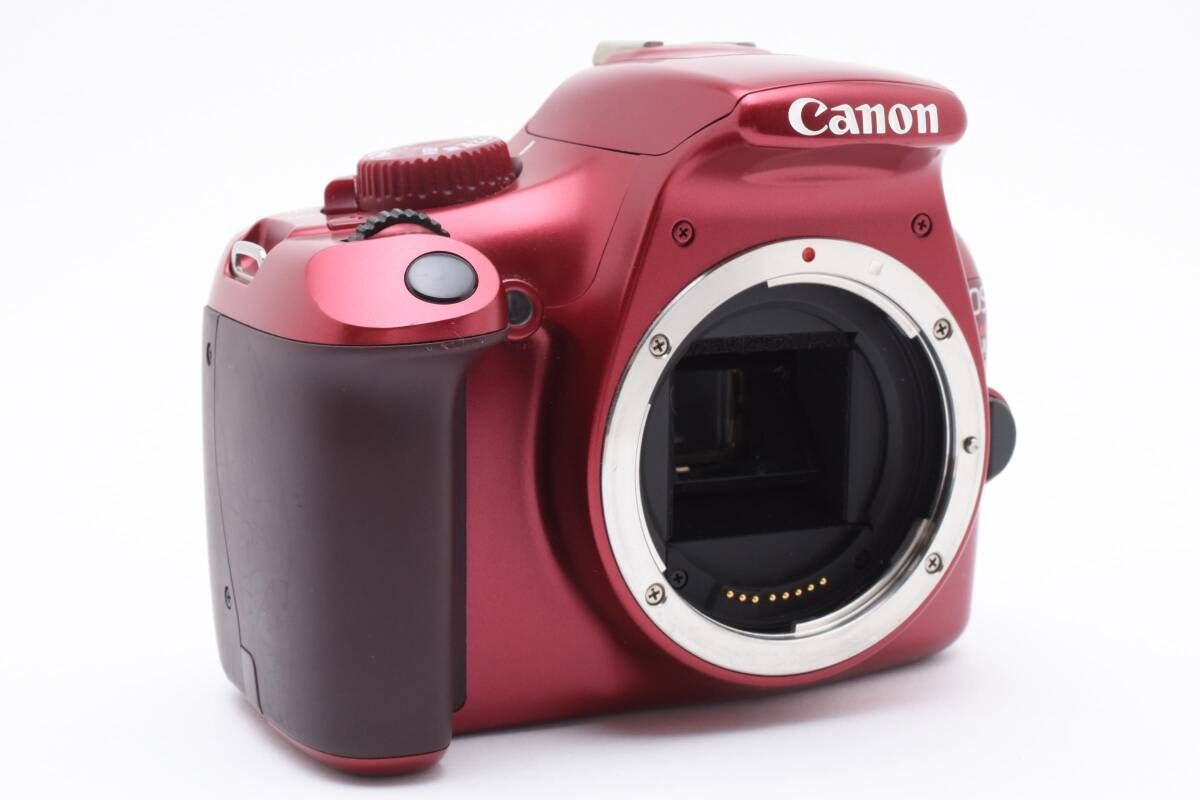 ☆ショット数1633枚☆ キヤノン Canon EOS Kiss X50 レッド ボディ