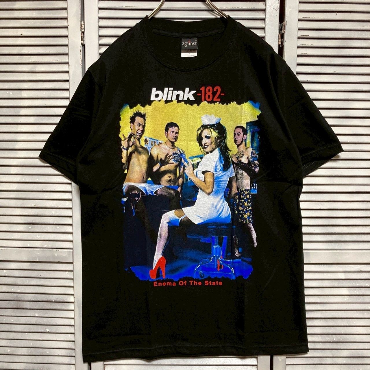 ☆ バンド Tシャツ blink - 182 ブリンク182 ナース 看護師 手術 Enema