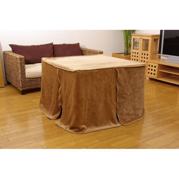 ハイタイプ 高脚用 こたつ 中掛け毛布 【約90×150×65cm】 洗える 保