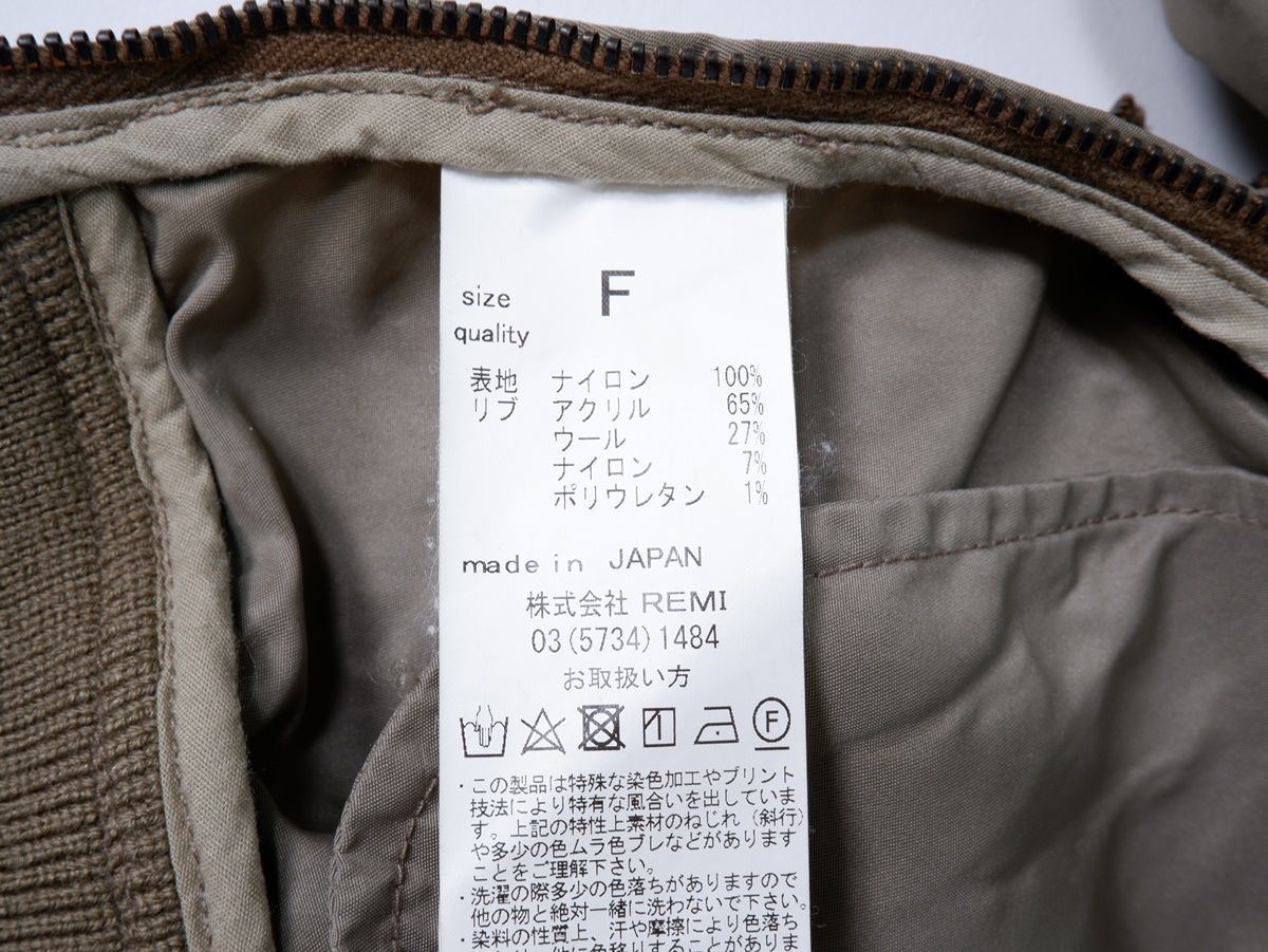 ジャケット・アウター L'Appartement REMI RELIEF Side Zip MA-1 アパルトモン REMI RELIEF/レミレリーフ Side Zip MA-1