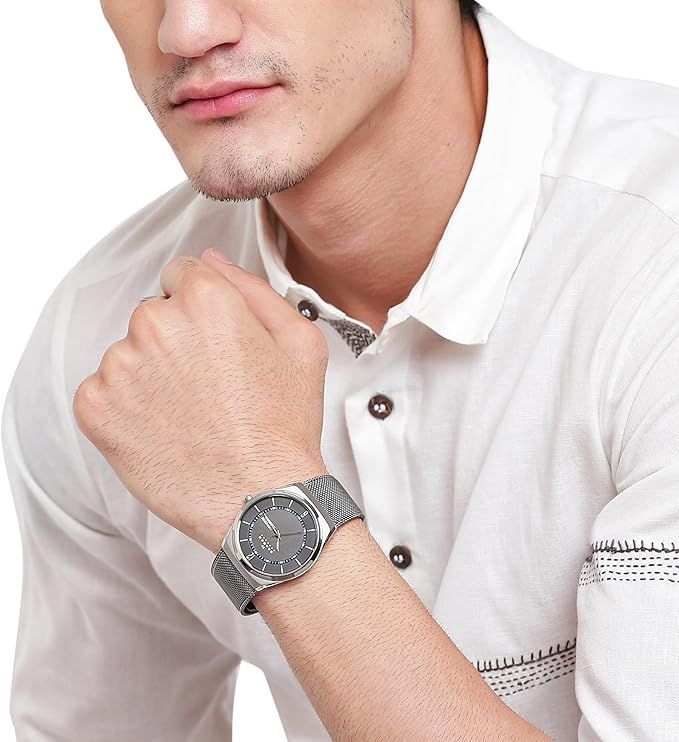 スカーゲン SKAGEN 腕時計 メンズ チタン 40MM クォーツ グレー 