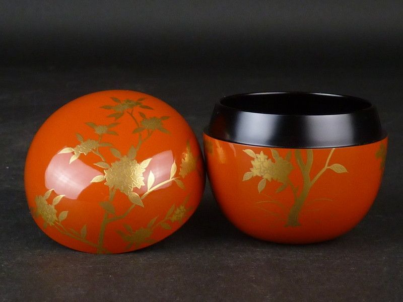 R359 棗 『中村宗悦作』『淡々斎好写』『桜蒔絵』『大堰川棗