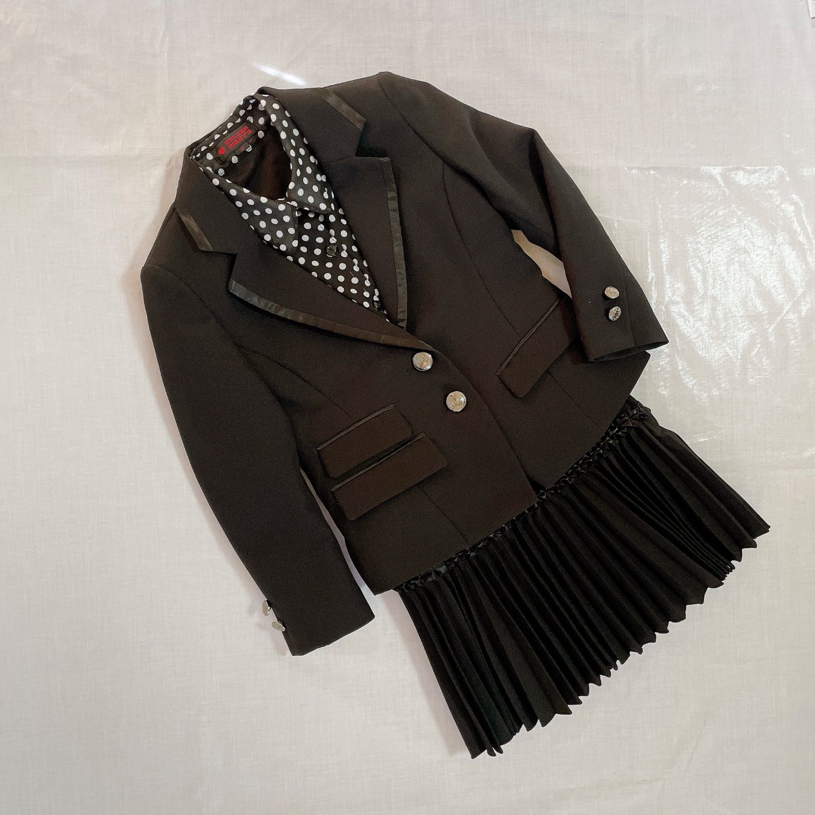 キャット フォーマルスーツ 卒業 セット160 黒 卒服 シャツ ラルフ