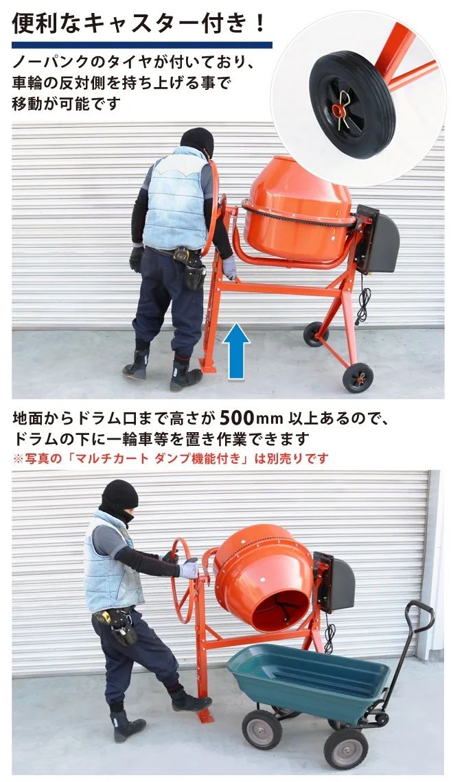 ドラム容量 130L