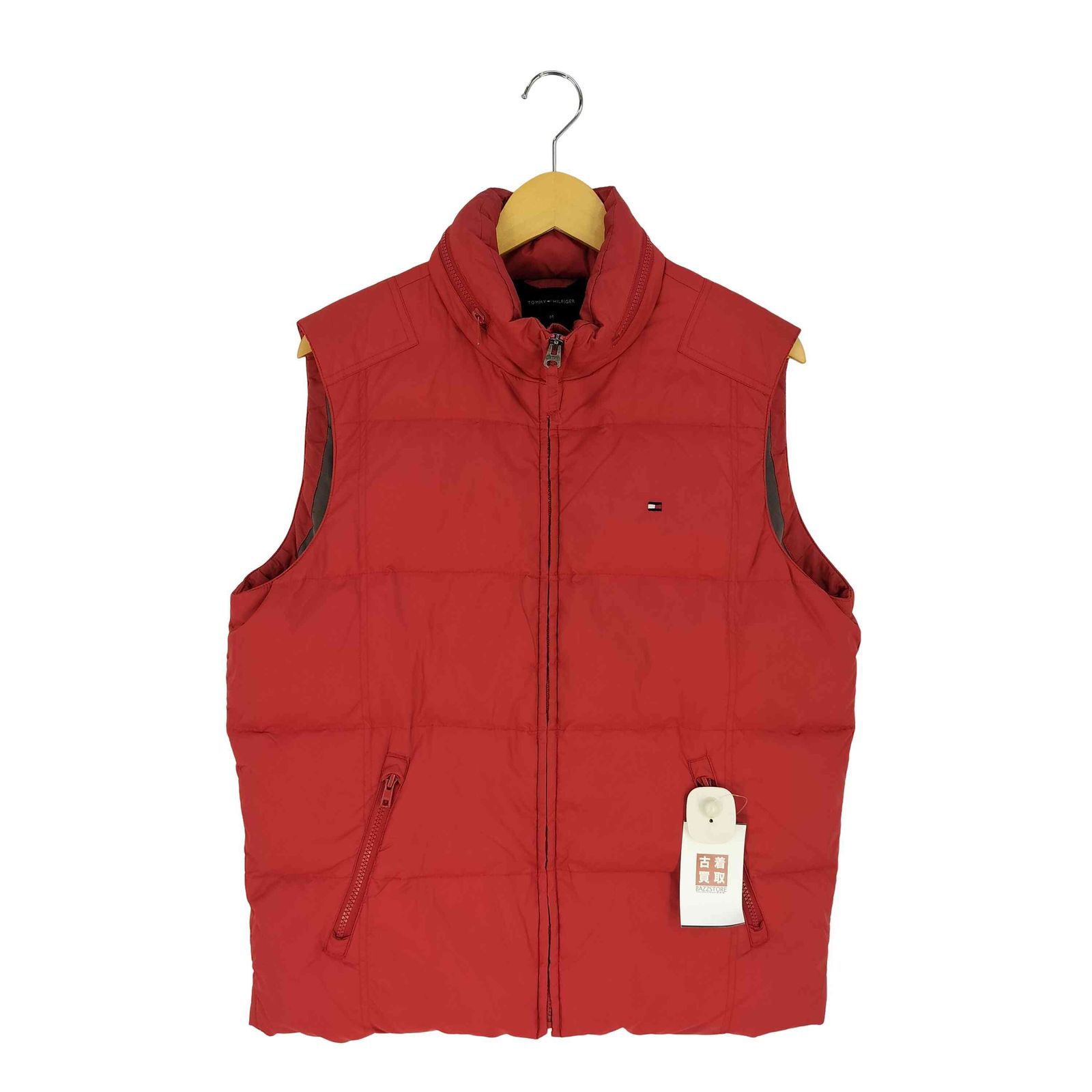 トミーヒルフィガー TOMMY HILFIGER ロゴ刺繍 キルティング ダウンベスト メンズ import：M 