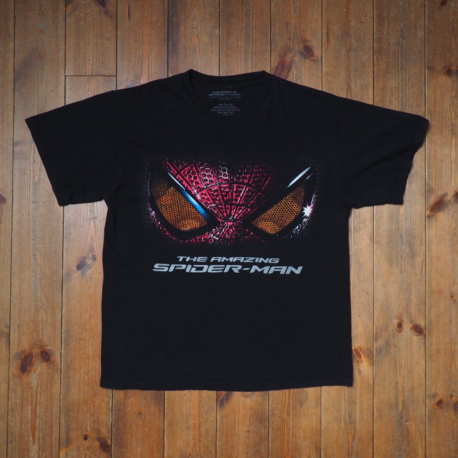 アメイジングスパイダーマン ロゴ Tシャツ ブラック ビッグサイズ
