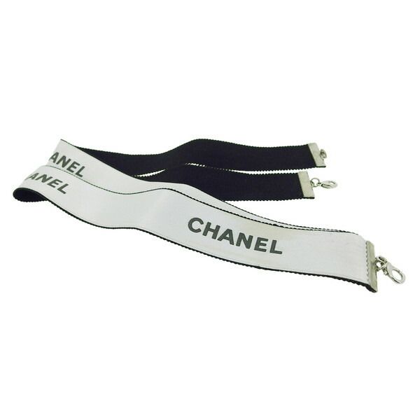 【BIGお買い物ラリー★30%OFFセール中】シャネル CHANEL ストラップ ホワイト×ブラック レディース 中古 最大30％OFF☆新春セール】シャネル CHANEL ストラップ ホワイト