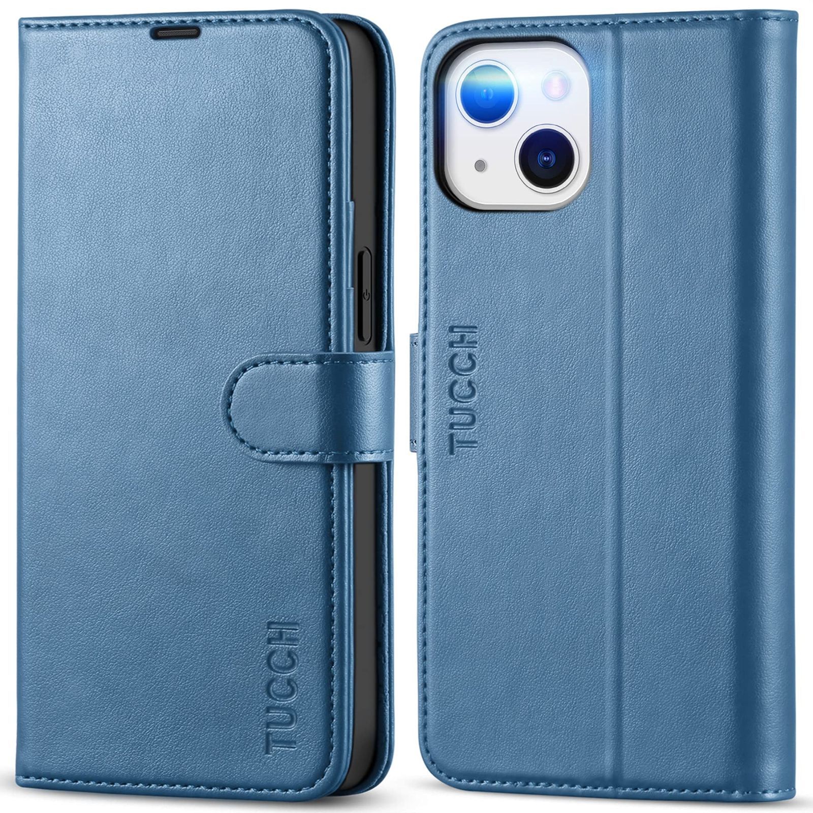 TUCCH iPhone 13 mini ケース 手帳型 iPhone13 mini ケース カード収納 高級PU合皮 [RFIDブロッキング] スタンド機能 便利なマグネット式 アイフォン13 mini 手帳ケース 携帯ケース(iPhone 13