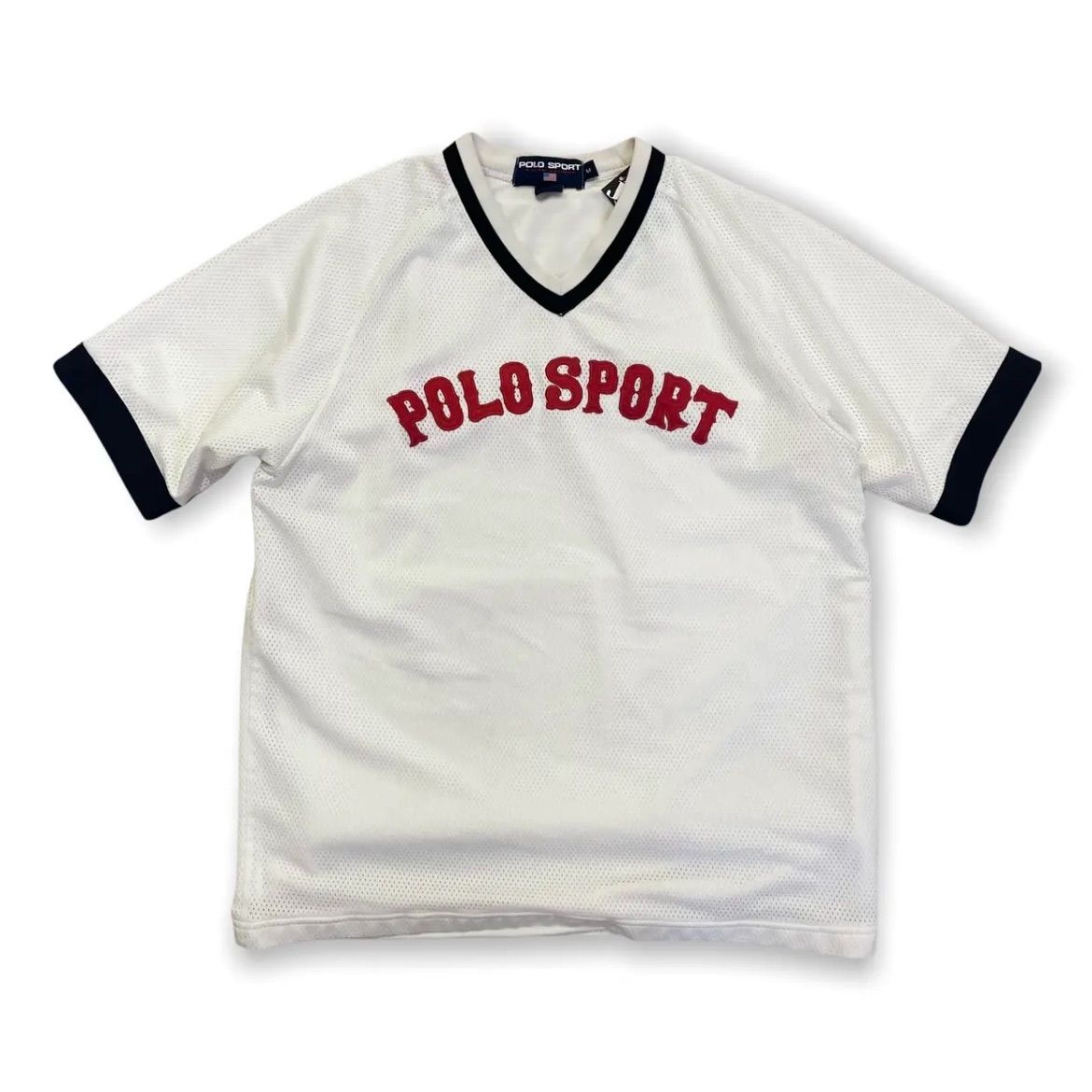 90s POLO SPORT ポロスポーツ メッシュゲームシャツ ラルフローレン