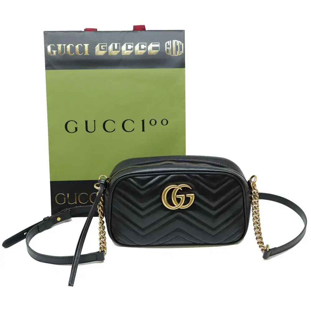 人気絶頂 状態良し グッチ 447632 マトラッセ スモール ショルダーバッグ インナーバッグ