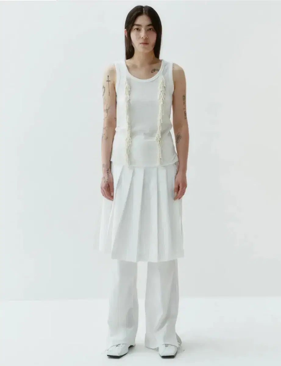 キムミダヨン pleats trouser skirt |ivory