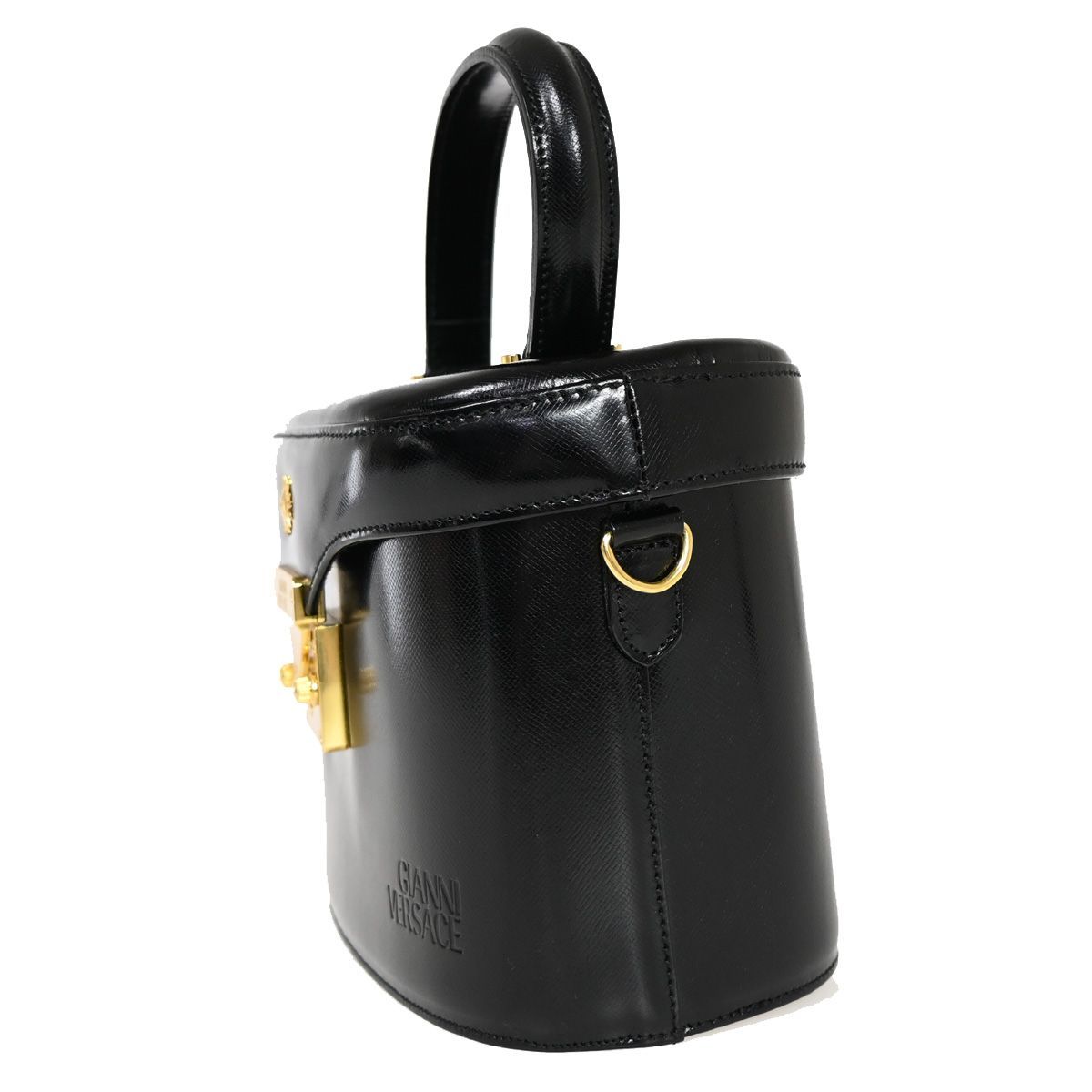 美品 VERSACE ヴェルサーチ バニティ ハンドバッグ サンバースト レザー 楽天市場】VERSACE ヴェルサーチ ヴィンテージ サンバースト 縦