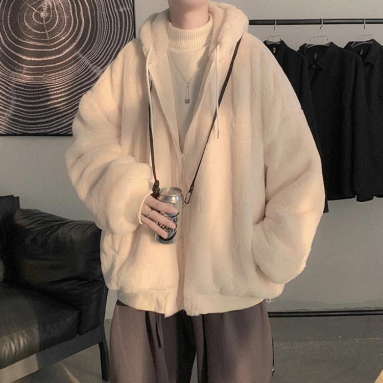 フード コート ビッグシルエット アウター ジャケット パーカー ボア リンクコーデ ユニセックス ジャンパー メンズ 男女兼用 2way ゆったり レディース 冬 衣装 カジュアル 大きいサイズ #cjfj