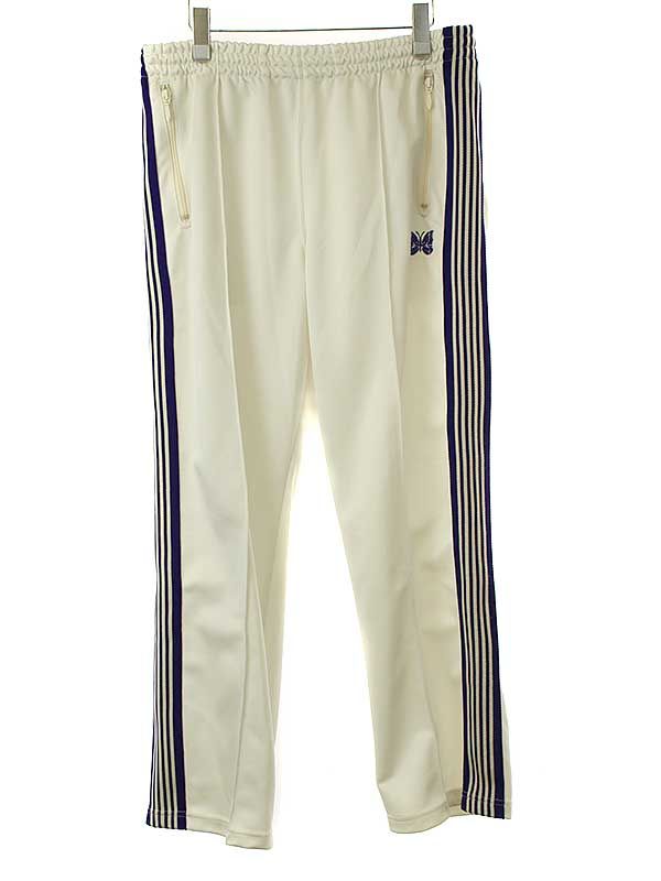 Needles ニードルズ 23SS  Track Pant - Poly Smooth サイドライントラックパンツ ホワイト L MR286