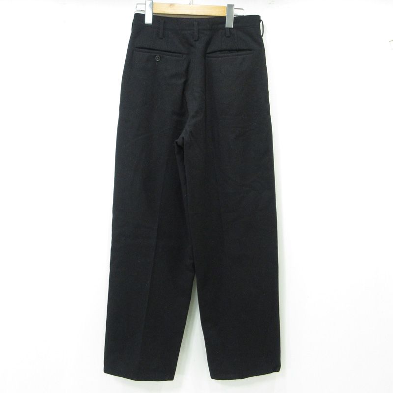 三重本店 Y s for men ワイズ フォー メン ヨウジヤマモト 初期タグ ウール混2タックパンツ スラックス ボトムス 4-4 ブラック サイズ S 108