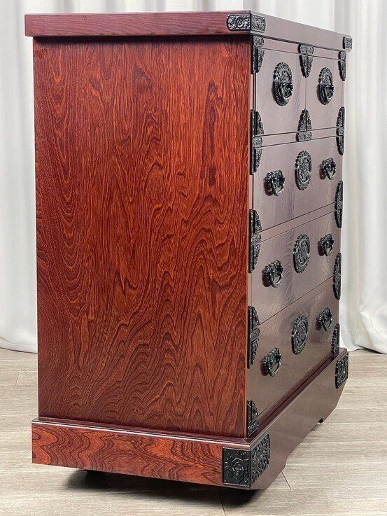 GS02 吉野民芸 欅 仙台箪笥 様式 車箪笥 ４段 チェスト 整理 タン/T4 GS02 吉野民芸 欅 仙台箪笥 様式 車箪笥 4段 チェスト 整理 タンス