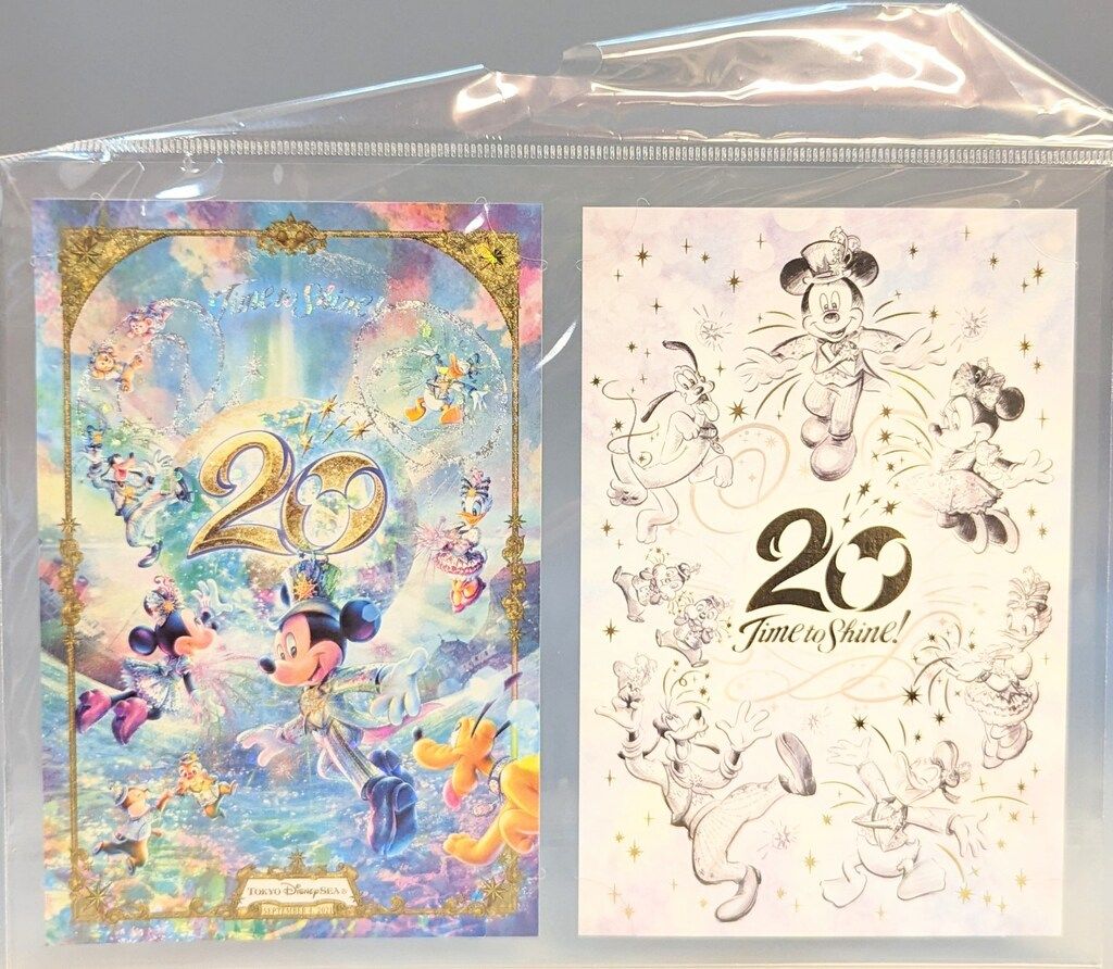 東京ディズニーシー ポストカードセット TDS20周年 Time to Shine