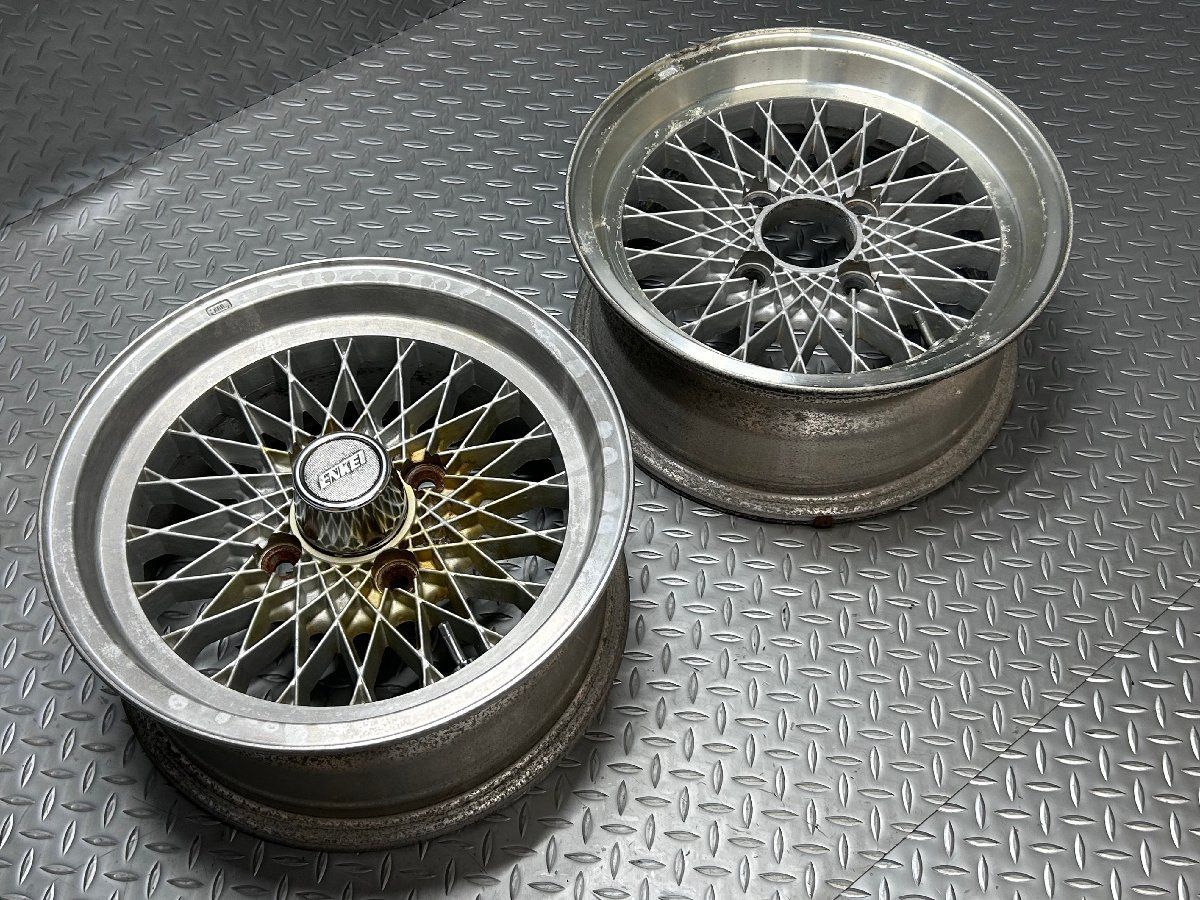 送料無料【当時物】エンケイ メッシュ 14インチ 6J +15 4穴114.3