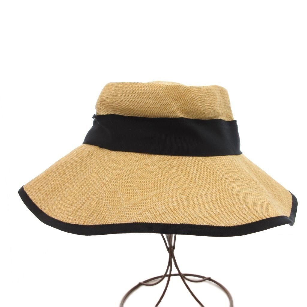 シャポードオー Chapeau d' O リボン ペーパーハット 麦わら帽子