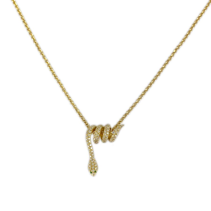 イレアナマクリ ILEANAMAKRI ネックレス K18YG ダイヤモンド