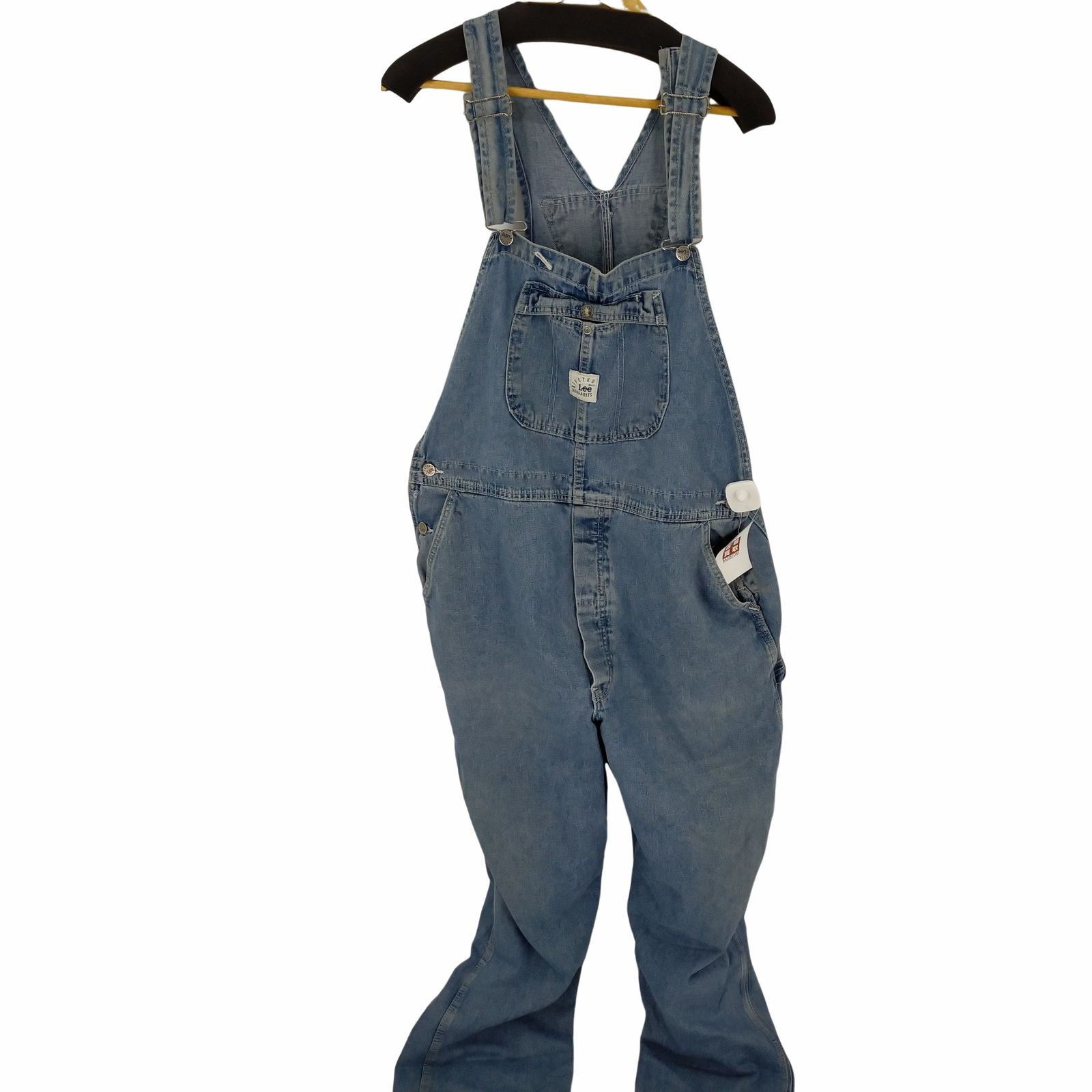 リー Lee 90S USA製 RIVETED DUNGAREES デニムオーバーオール メンズ 表記無 