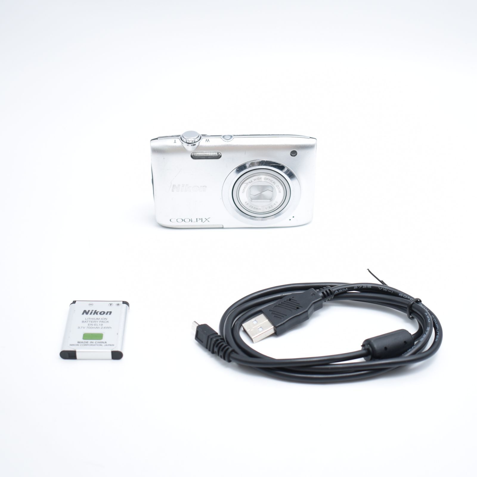 B 7713 Nikon デジタルカメラ COOLPIX A100 光学5倍 2005万画素 シルバー A100SL