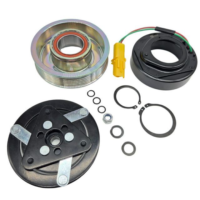 マグネットクラッチ プーリーセット ASSY エアコンプーリー用 MINI | ミニ R60 2010-2016 クロスオーバー エアコンコンプレッサー BMW クーパー 隙間調整用シム付属 64529223392 64522758145 ミニ404 修理 リ